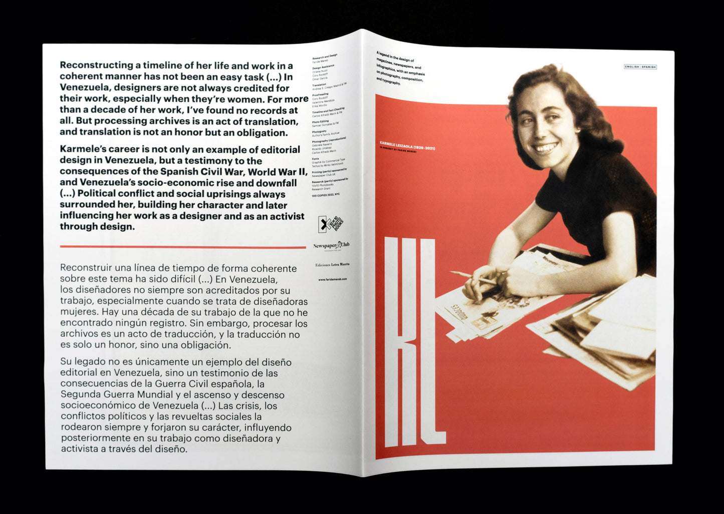 PRE-ORDER: Karmele Leizaola Newspaper